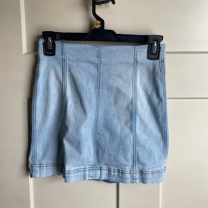 Mini Jean Skirt